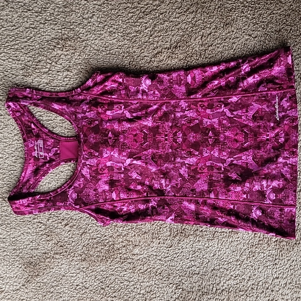 Eddie Bauer Athletic Racerback Tank, Size XSmall, Color Fuchsia